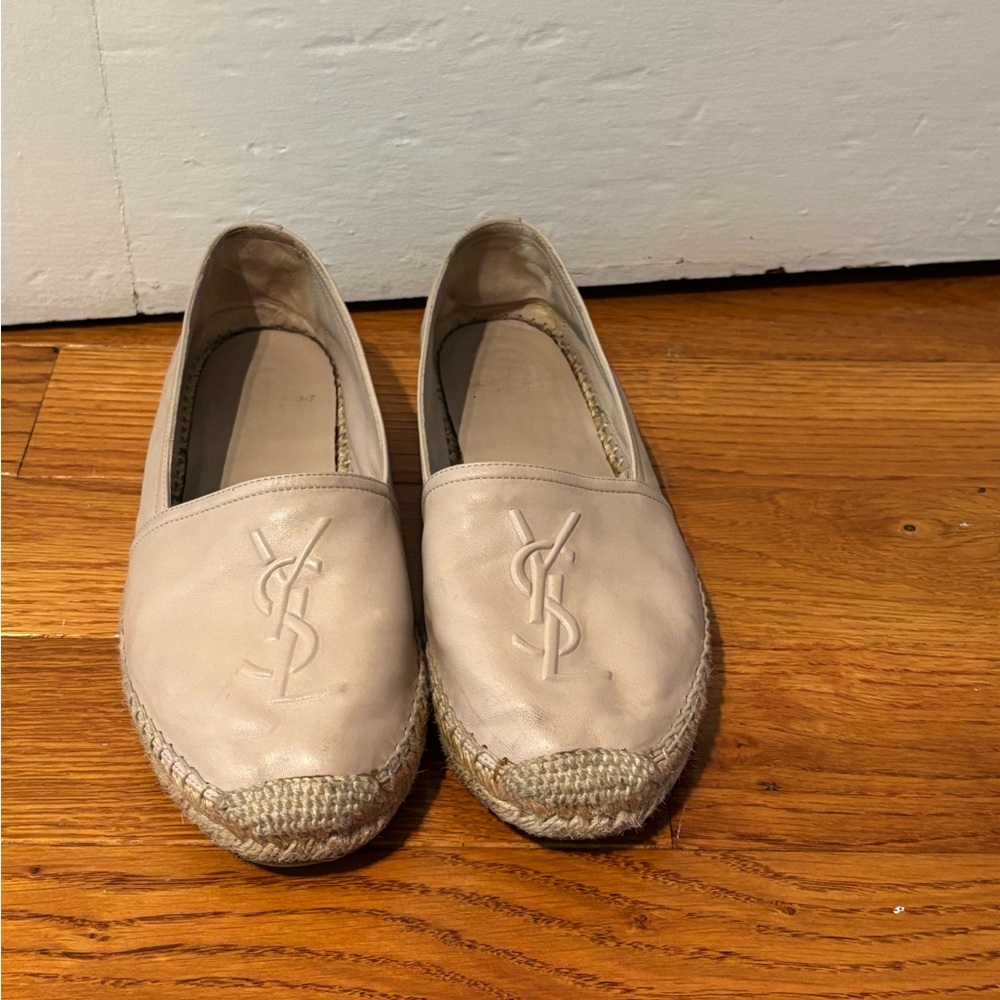 Yves Saint Laurent Beige Espadrilles